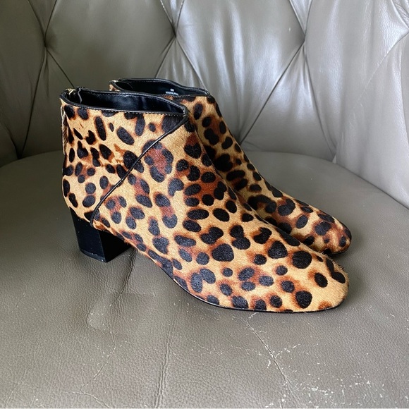 NINE WEST Anura Animal Print Boots Ankle Booties Women’s Size 6 - Picture 2 of 10
